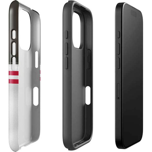 NFL Tampa Bay Buccaneers White Striped iPhone 16 Pro Impact Case